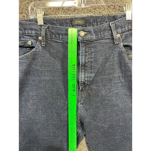 Polo Ralph Lauren Jeans Men 44B X 30 Blue Denim Cotton Prospect Straight Stretch - Picture 14 of 16